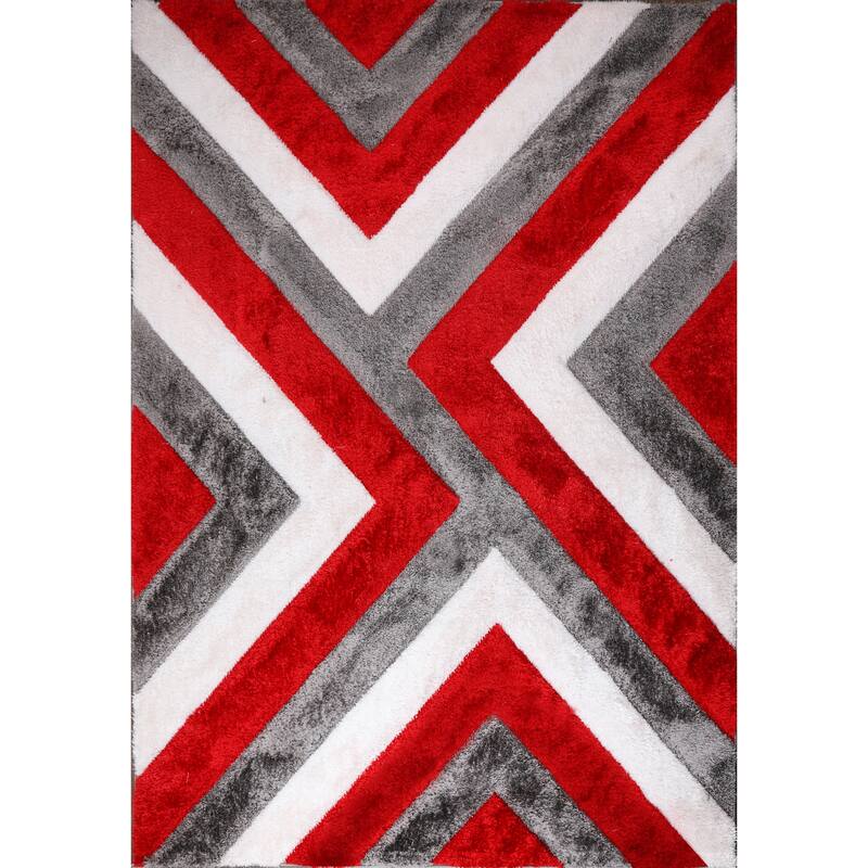 Santorini Collection Abstract Angle Area Rug