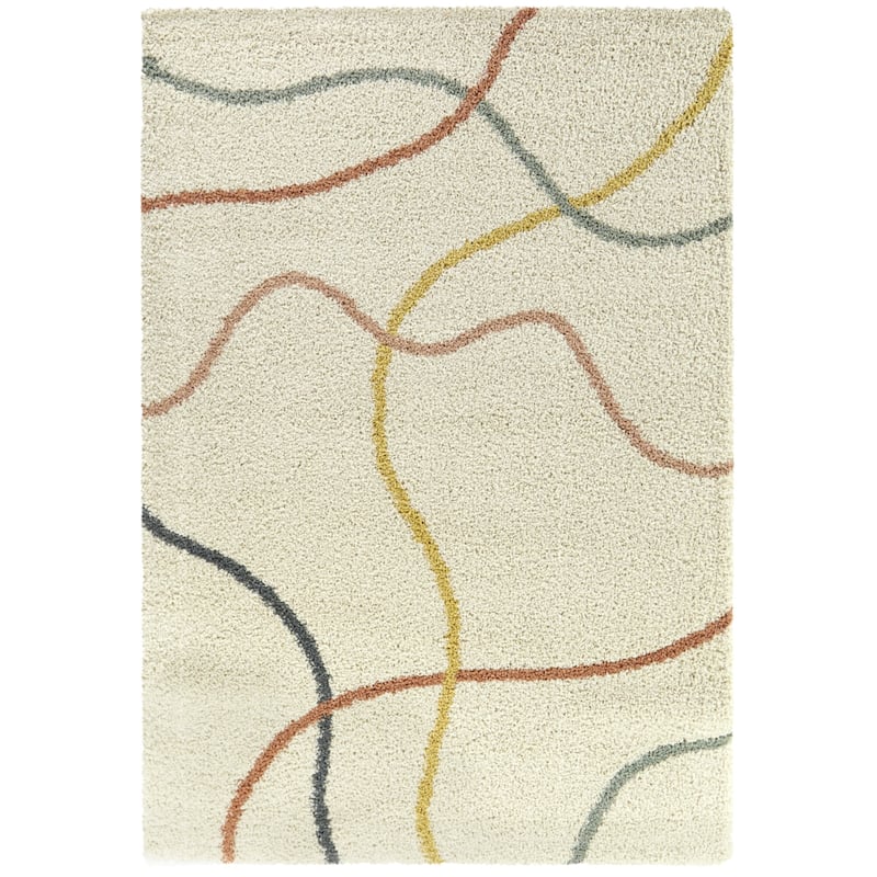 Emanuel Abstract Shag Area Rug