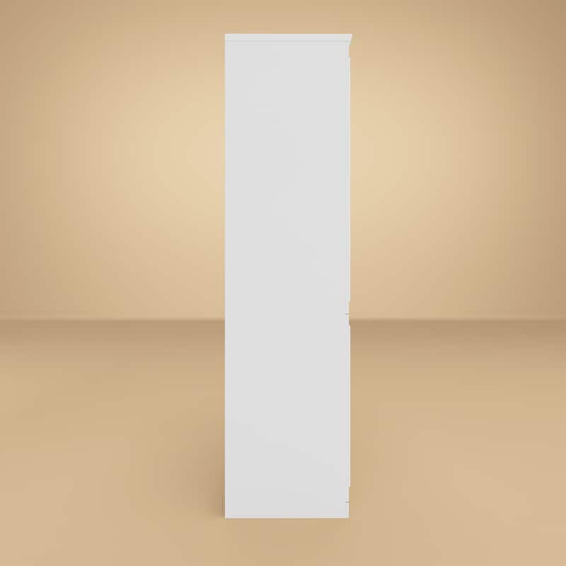 74.8"H Modular Armoire&Wardrobe Storage Closet Cabinet Organizer White
