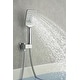 preview thumbnail 19 of 32, Waterfall Wall Mount Roman Tub Filler Faucet 3 Hole Single Handle Bathroom Bathtub Faucet with Hand Shower