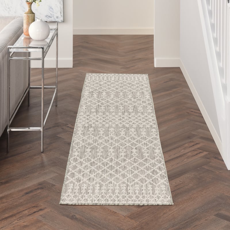 Nourison Selerno Indoor/Outdoor Moroccan Area Rug.