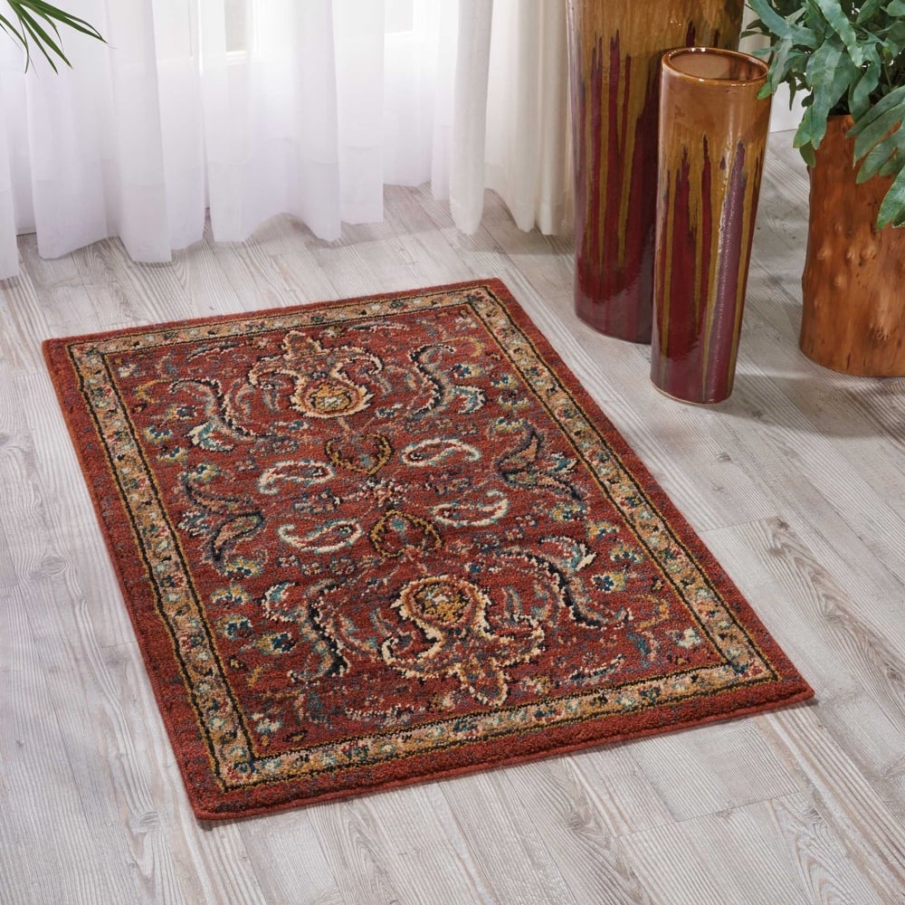 Nourison 2020 Traditional Floral Medallion Persian Pattern Area Rug