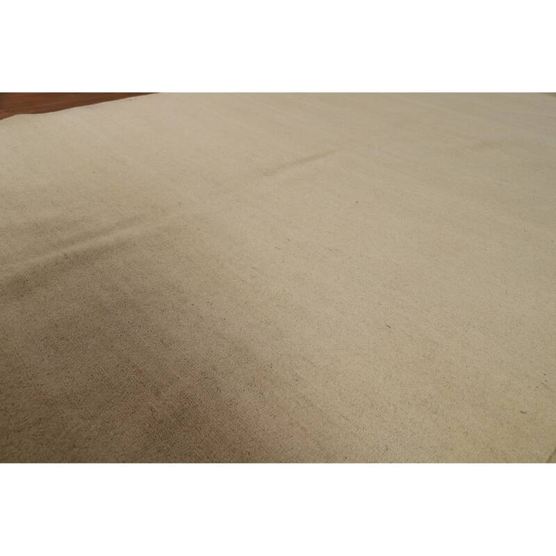 Modern Gabbeh Oriental Area Rug Hand-Knotted Solid Wool Carpet - 6'2"x 8'9"