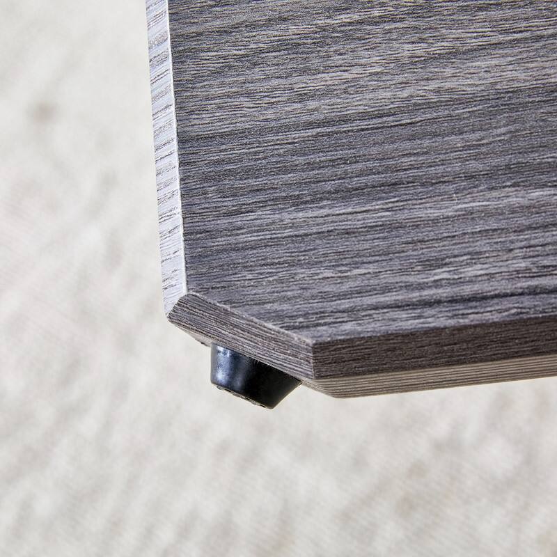 Round glass coffee table, 33.4 "modern design unique coffee table.