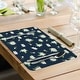 preview thumbnail 7 of 5, Magnolia in Bloom 4 Pack Reversible Easy Care Flexible Plastic Placemats Made in The USA BPA Free Easily Wipes Clean