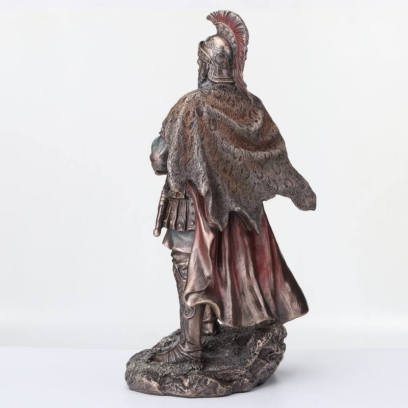 9.65 inches Height Cold Cast Bronze Carthaginian General Hannibal Barca Bronze Finish Figurine