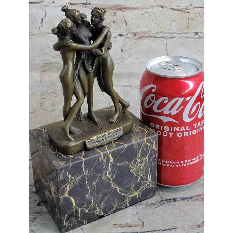Hot Cast Three Graces By Canova Bookend Book End Bronze Sculpture Statue Figure