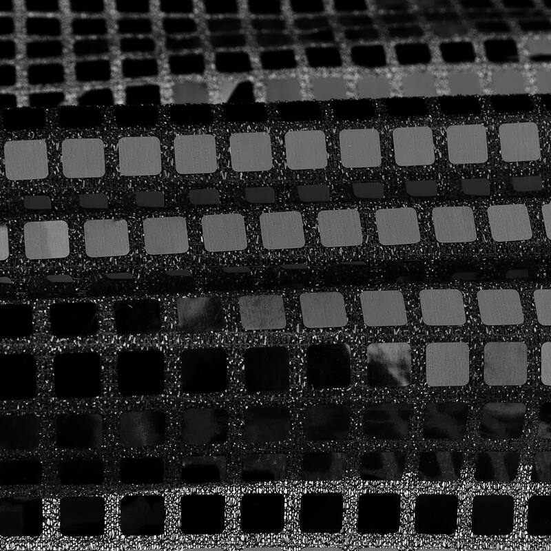 1Pack Table Runner, Sequin Table Banners for Wedding Party Decorations - Black - 12x108 Inch
