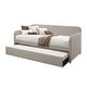 preview thumbnail 2 of 0, Tiara Upholstered Daybed with Trundle