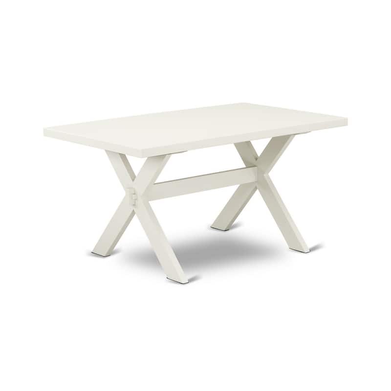 HomeStock 3-Piece Rectangle Natural Oak Finish Solid Wood Top Dining Table with 2-Benches