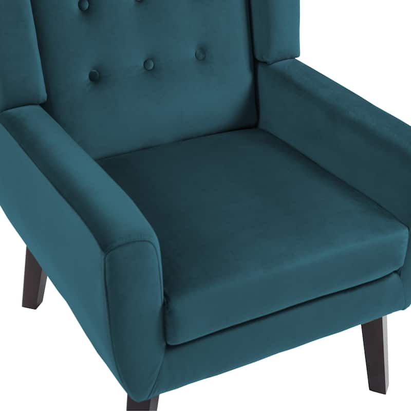 Velvet Upholstered Armchair Tufted Accent Chairs Set of 2