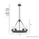 preview thumbnail 11 of 13, Hunter Hartland 6-Light Wagon Wheel Chandelier - Dining/Living Room, Kitchen Table, Entry - Farmhouse, Industrial, Transitional