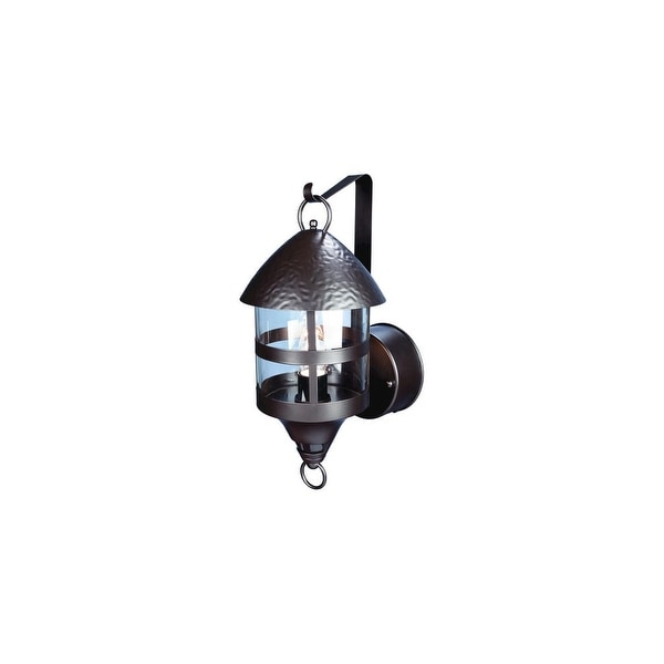 Heath Zenith Hz 4265 1 Light Dualbrite Motion Activated Outdoor Lantern Wall Sconce Oil Rubbed Bronze Overstock 17186768