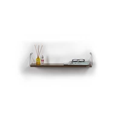 Altora Wood Base Modern Single Shelf