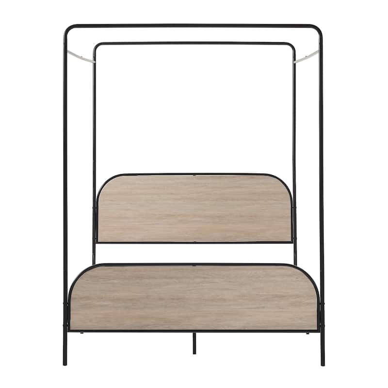 Middlebrook Designs Modern Curved Metal Queen Canopy Bed