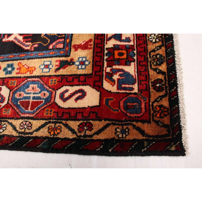 ECARPETGALLERY Hand-knotted Anatolian Vintage Black, Dark Navy Wool Rug - 5'1 x 9'0