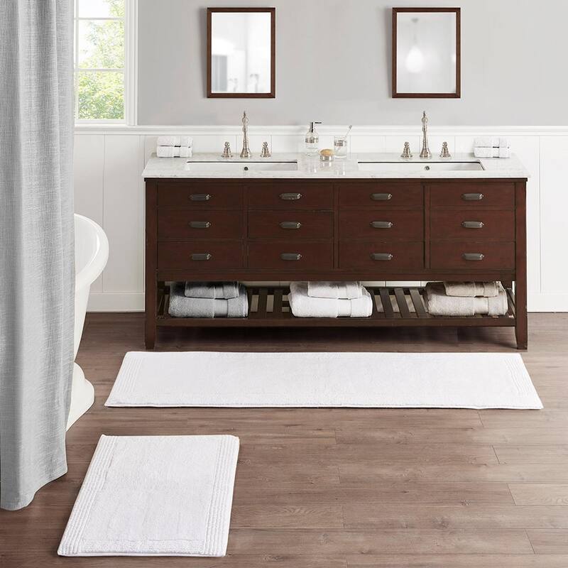 Cotton Tufted 3000 GSM Reversible Bath Rug