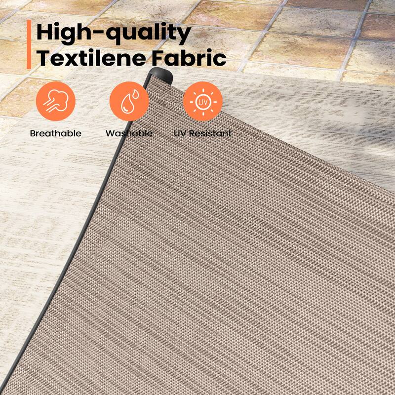 Pellebant Outdoor Durable Adjustable Reclining Folding Chair