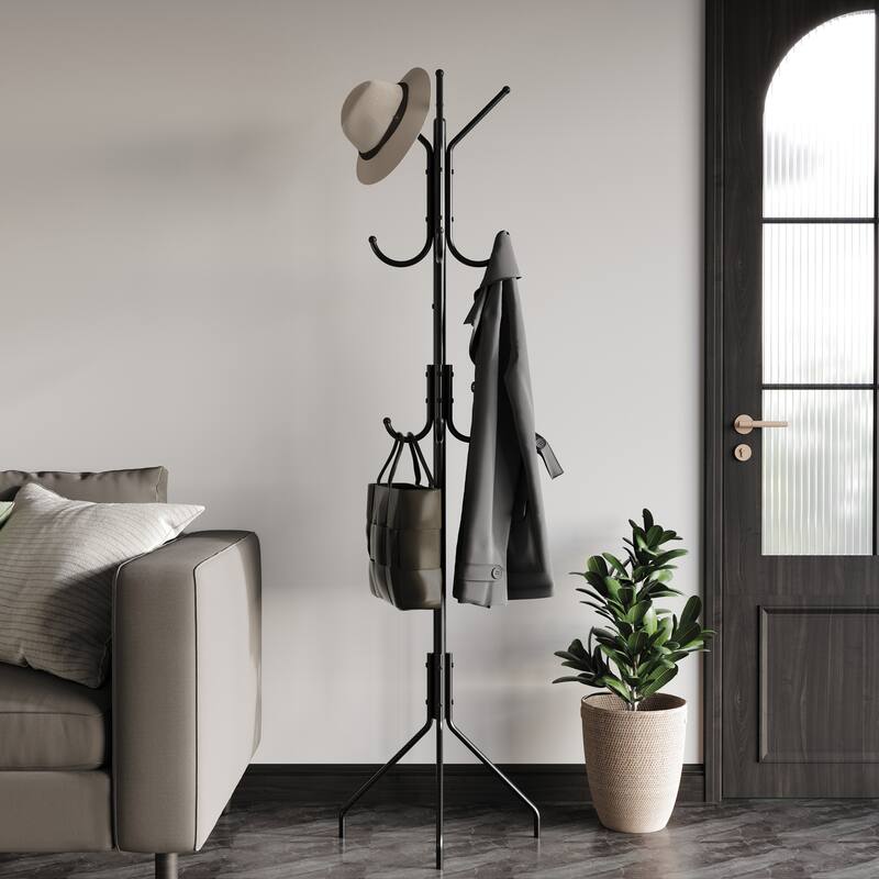 CraftPorch Contemporary Freestanding Metal Coat Rack - N/A