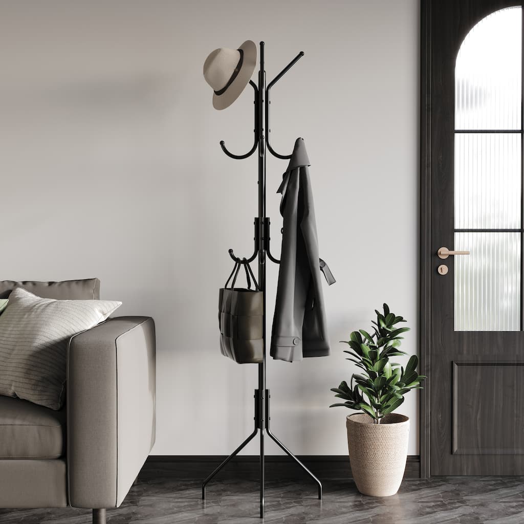 CraftPorch Contemporary Freestanding Metal Coat Rack - N/A