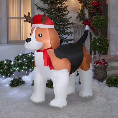 Airblown Inflatable Christmas Beagle