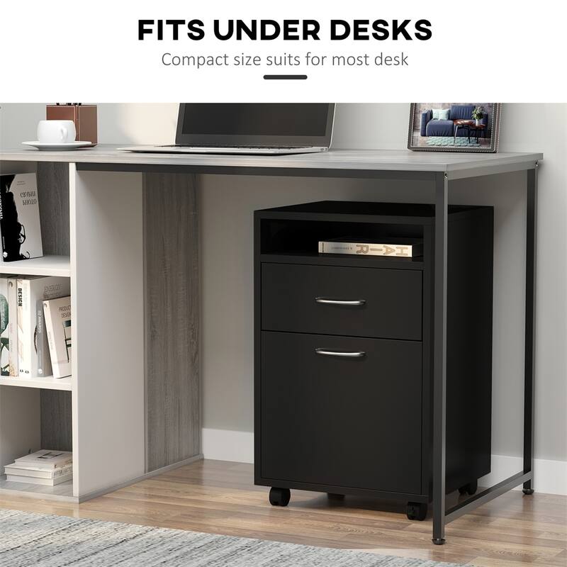 Mobile Storage Cabinet Organizer with Drawer,Printer Stand w/Castors