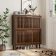 preview thumbnail 10 of 12, Shoe Cabinet, Shoe Storage Cabinet with Louvered 2 Flip Drawers, Freestanding Shoe Organizer Cabinet