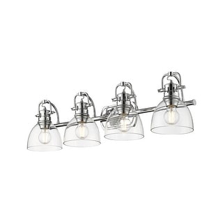 Golden Lighting 3602-BA4-CH Duncan 4 Light 34" Wide Vanity Light