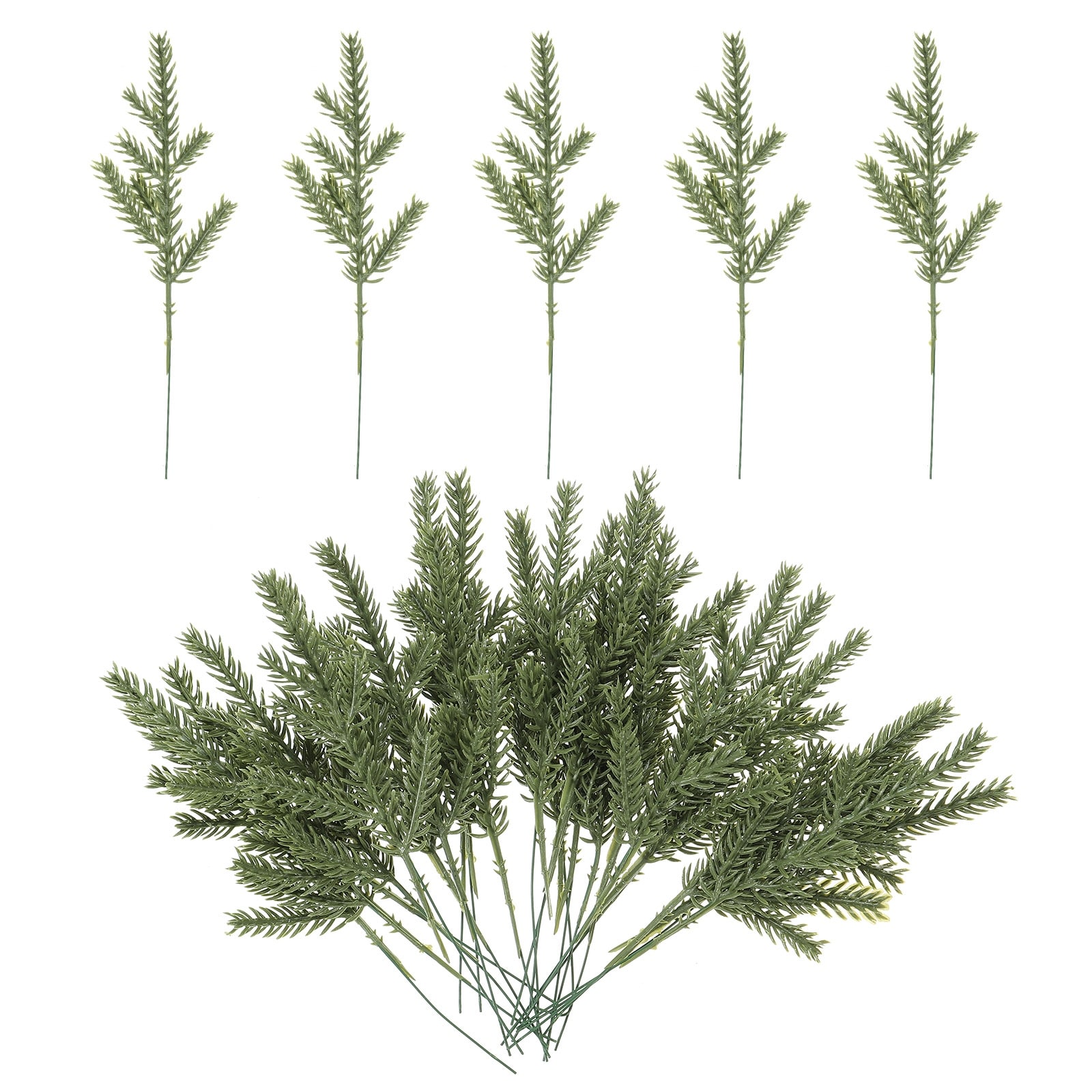 30Pcs Artificial Pine Branches No Watering Branches Reusable