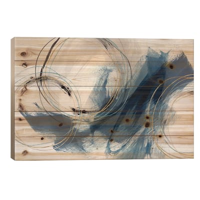 Detour Print On Wood by Isabelle Z - Multi-Color