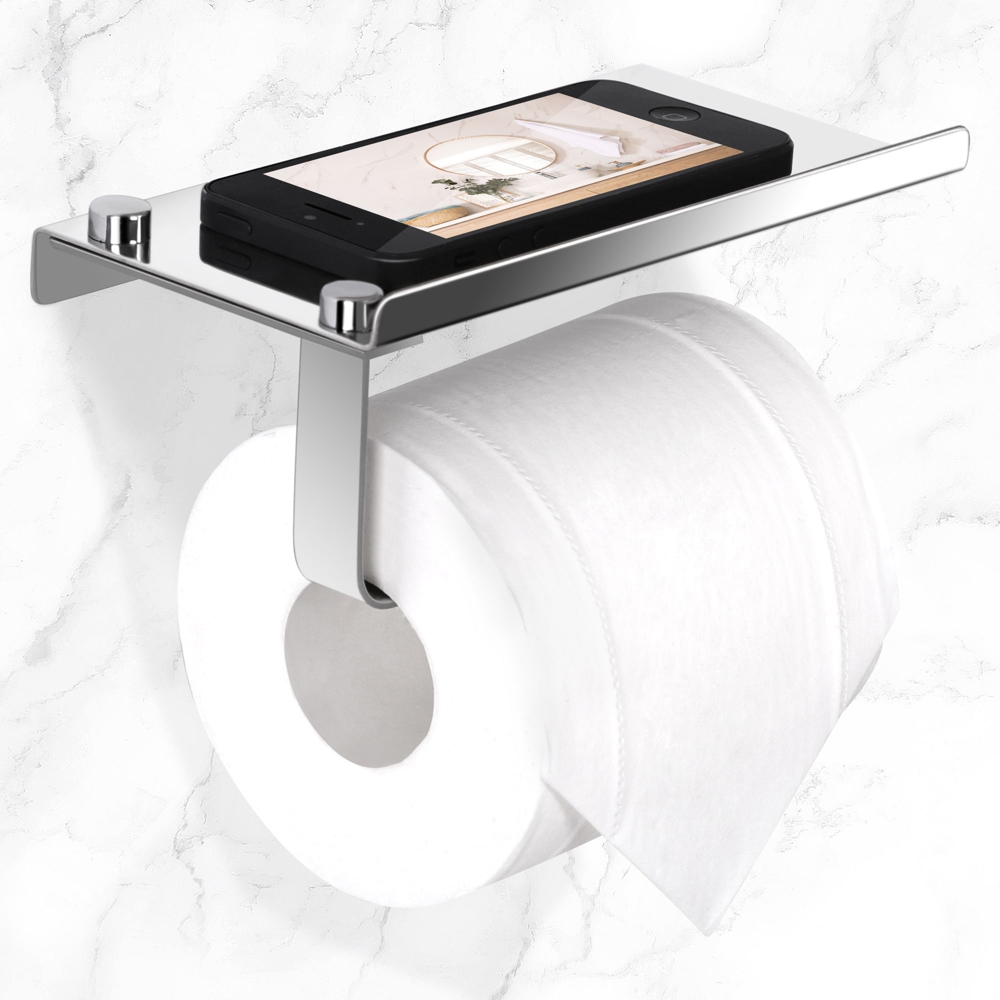 https://ak1.ostkcdn.com/images/products/is/images/direct/e39fba1b4fb91013280d51823280260689a5dbc8/Toilet-Paper-Holder-with-Phone-Shelf-Stainless-Steel-Roll-Holder-Polished-Silver.jpg