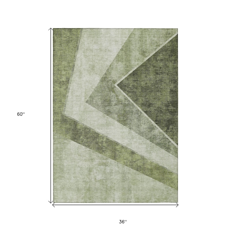 HomeRoots Geometric Transitional Rectangle Outdoor Rug