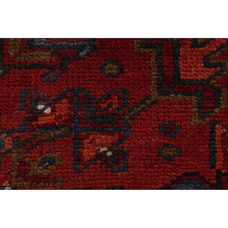 Hand Knotted Oriental 100% Wool Carpet Traditional Medallion Red Heriz Area Rug - 12' 10'' X 9' 11''
