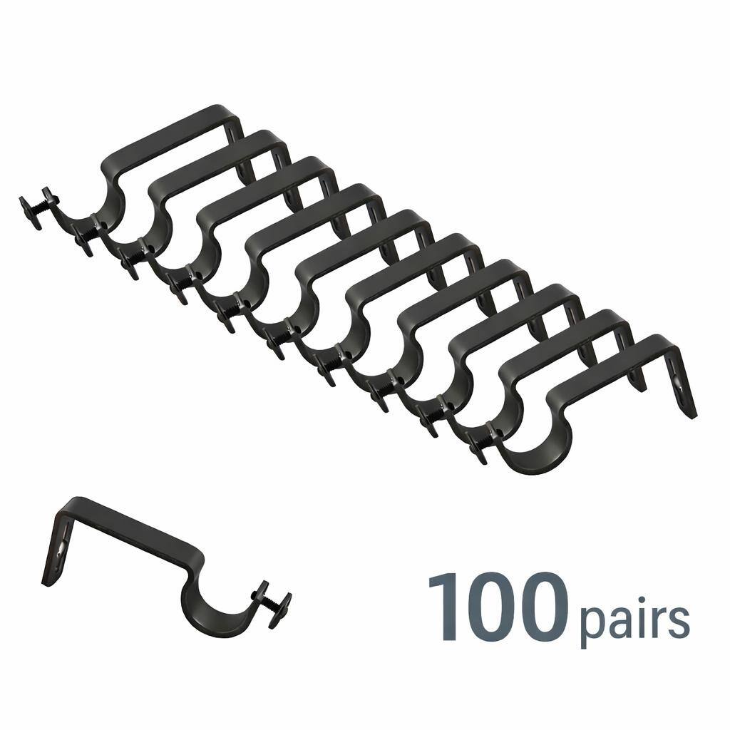 InStyleDesign Single Brackets for 1" Rod ( 100 pairs )