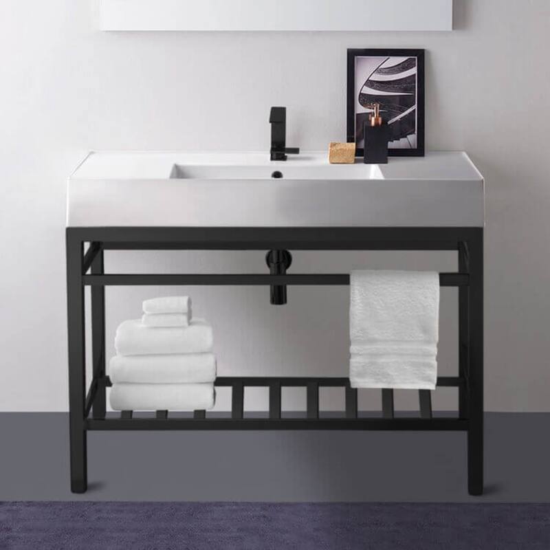Nameeks Scarabeo 5124-CON2-Three Hole Teorema 2 40" Rectangular