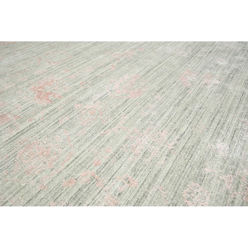 Hand Knotted 100% Wool Modern & Contemporary Oriental Area Rug Beige - 8' 1'' x 9' 9''