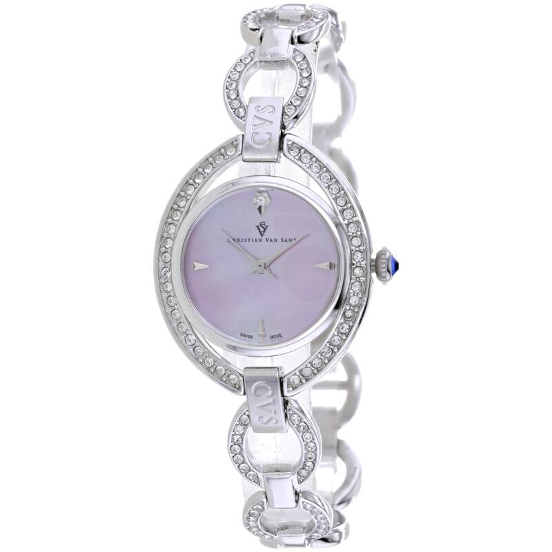 Christian Van Sant Women's Stella Pink Dial Watch - CV2931 - One Size