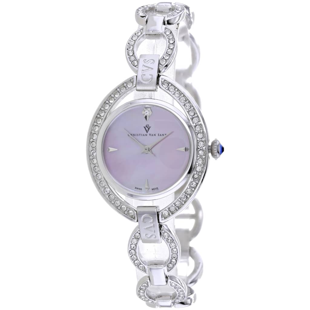 Christian Van Sant Women's Stella Pink Dial Watch - CV2931 - One Size