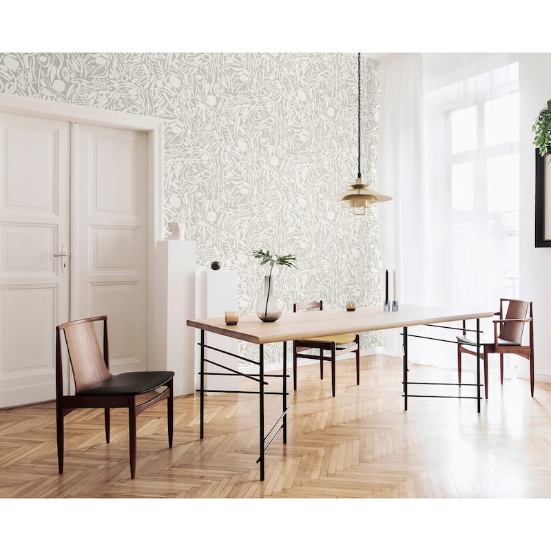 Verdure Stone Painted Botanical Wallpaper