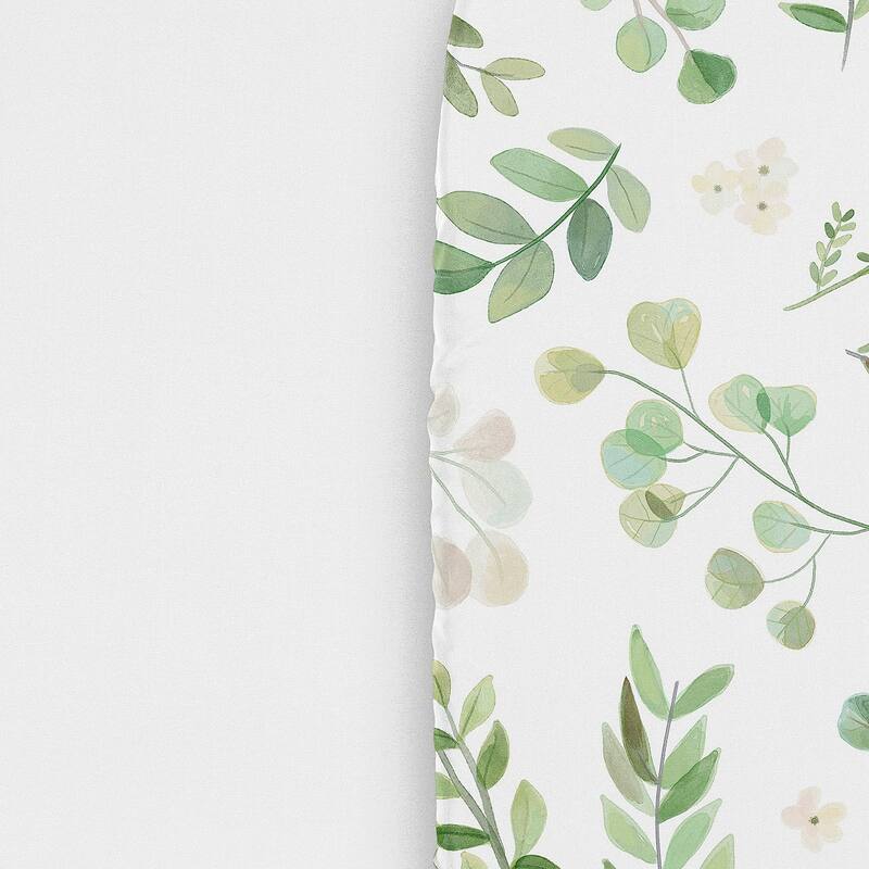 Sweet Jojo Designs Boho Floral Leaf Boy Girl Unisex/Gender Neutral 2 Pack Baby Bassinet Fitted Sheets Bohemian Watercolor Nature