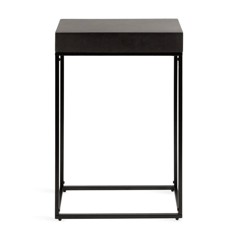Kate and Laurel Karlsen Wood and Metal Slim Side Table