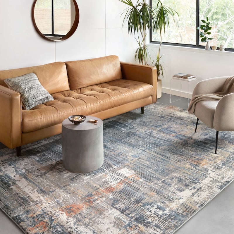 Alexander Home Glacier Modern Abstract Area Rug - 7'-10" x 10'-4" - Rectangle