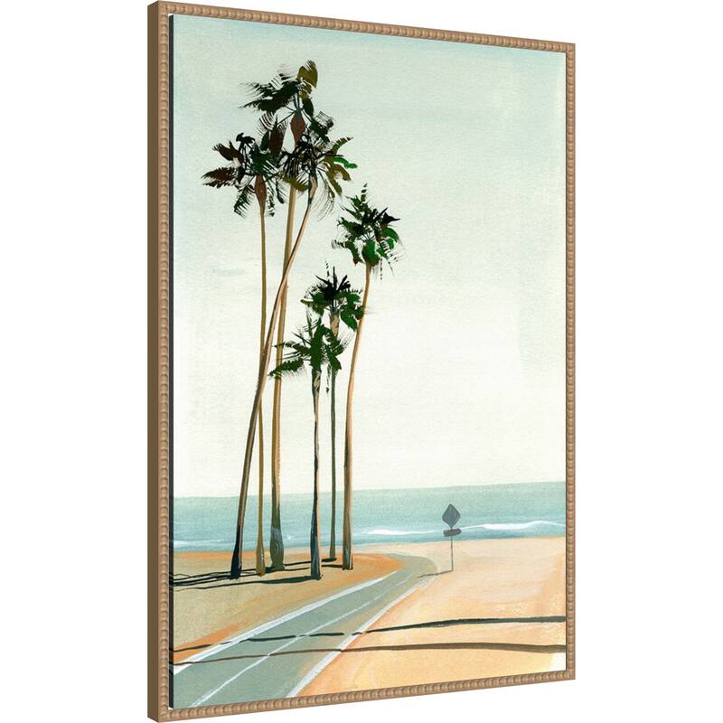 Six Palms by Brook Page Framed Canvas Wall Art Print