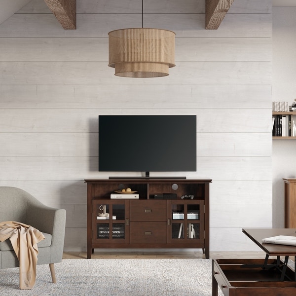 Stratford TV Stand for TVS Up to 60 Russet Brown Wyndenhall