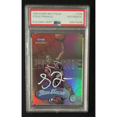 Steve Francis 1999 Fleer Mystique Signed Rookie Card #130 Auto PSA 83279246 - 8'6" x 11'6"
