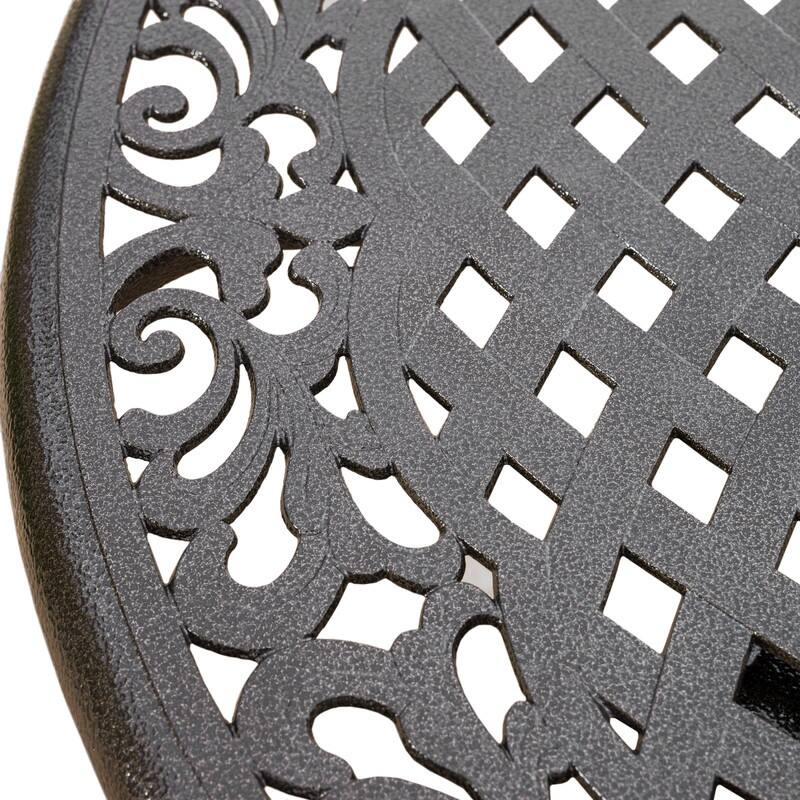 5-Piece Bronze Cast Aluminum Outdoor Dining Set