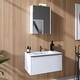 preview thumbnail 8 of 39, Margi 32" Wall-Mount Bathroom Vanity & Basin Set - Stripes