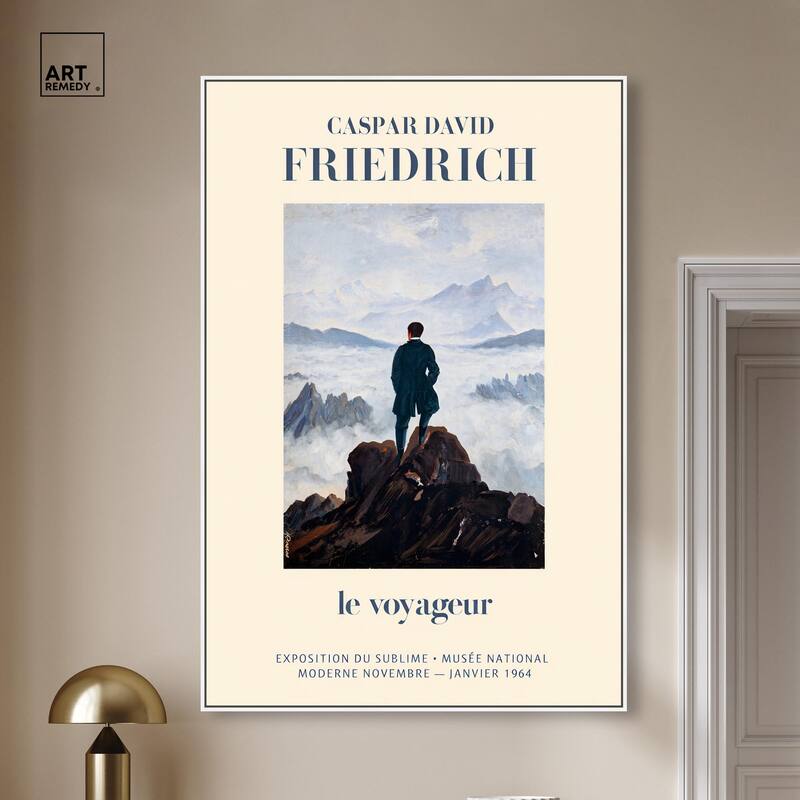 Wanderer in a Sea of Mist Canvas by Art Remedy