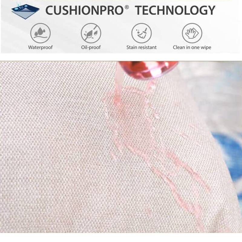 MAISON ARTS Patio Conversation Set 5 Pieces with 28'' Gas Fire Pit Table