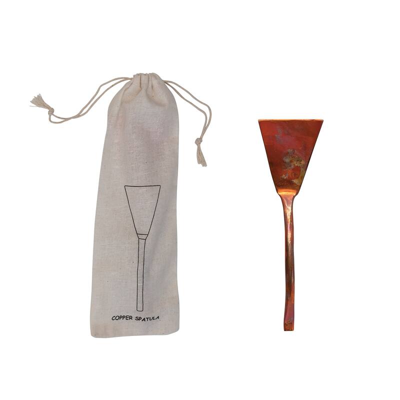 Copper Cake Server in Drawstring Bag - 7.8"L x 2.5"W x 1.0"H - Copper - 7.8"L x 2.5"W x 1.0"H